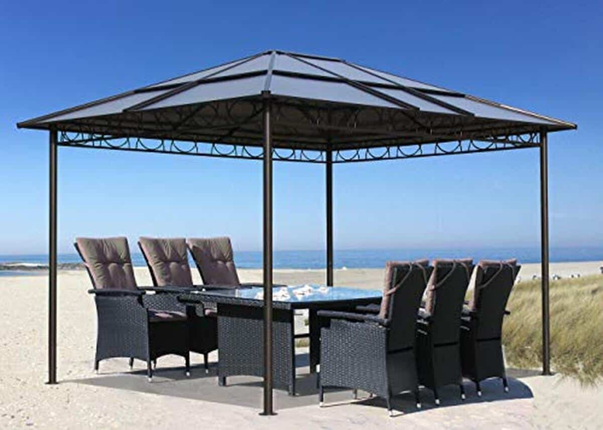 Test Quikk Star tonnelle jardin métal 3 x 3, 6 m