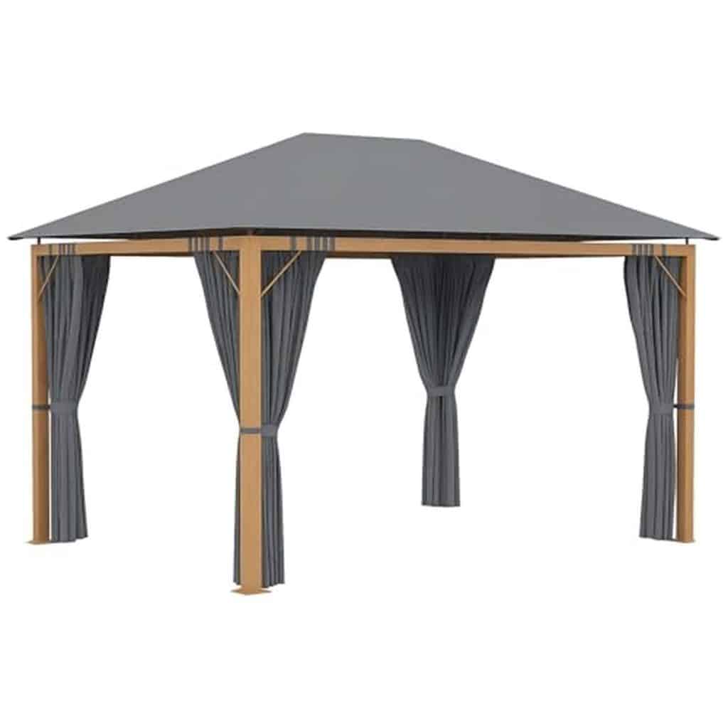 Test : tonnelle aluminium Outsunny 4x3 m avec rideaux