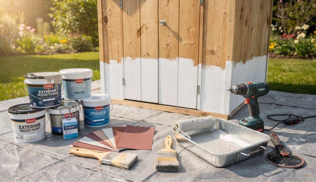 Comment repeindre facilement un abri de jardin en bois ?