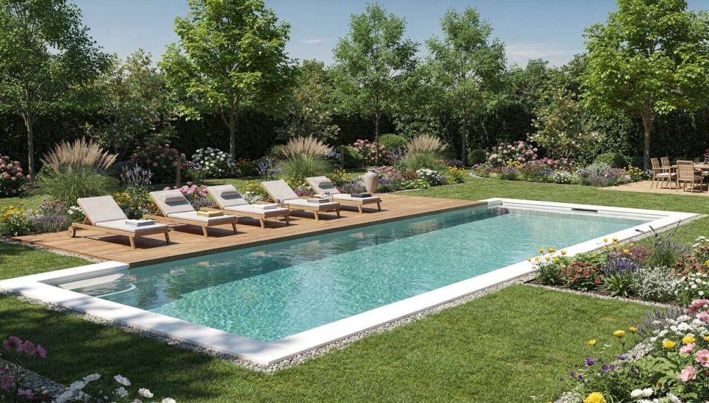 Construction de piscine : intégration harmonieuse dans votre jardin