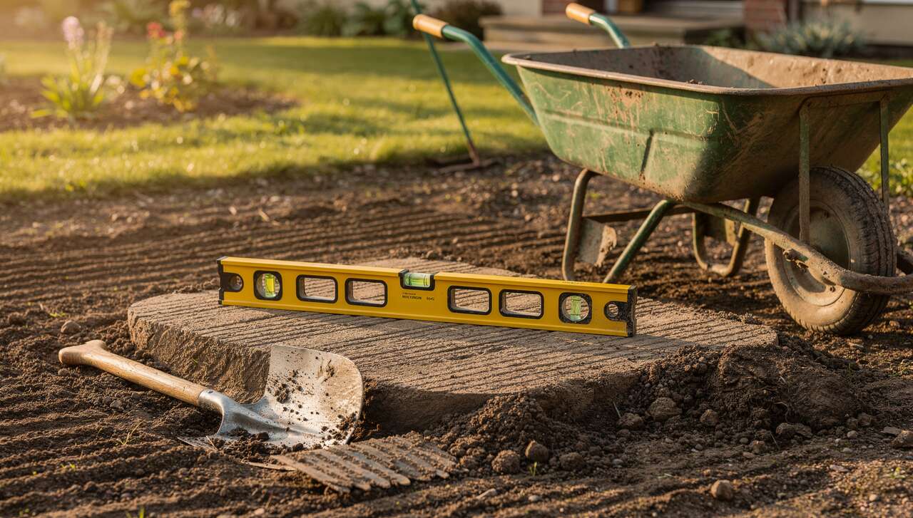 Les mat&eacute;riels indispensables pour terrasser votre jardin