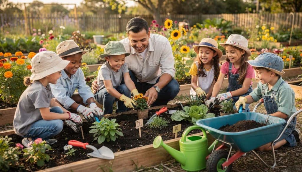 Apprendre à jardiner avec les enfants : conseils et astuces