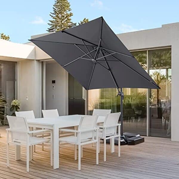 Découvrez le parasol inclinable ACAZA : alliez protection solaire efficace et design élégant pour embellir vos espaces extérieurs.