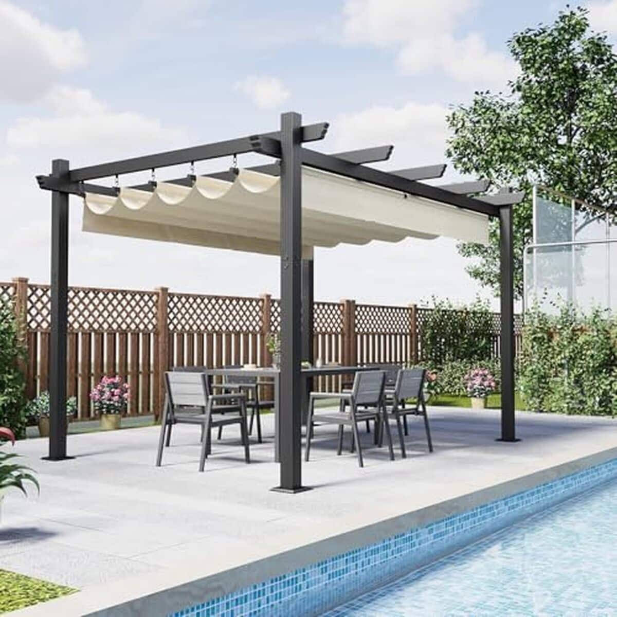 Test : pergola Devoko aluminium 4x3 avec ombrage réglable