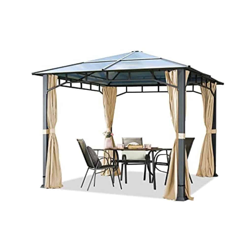 Test : tonnelle de jardin Toolport 3x3 m en aluminium et polycarbonate