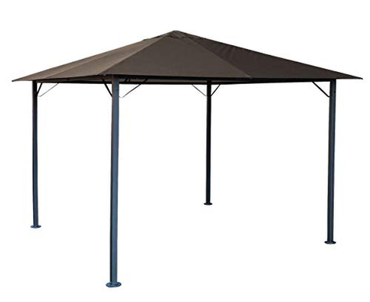 Test de la tonnelle Quick Star 3x3 m en métal brun gris