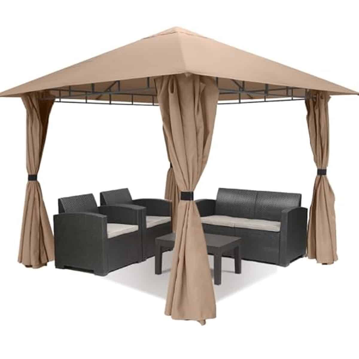 Test : tonnelle de jardin Sekey 3x3m étanche et pratique