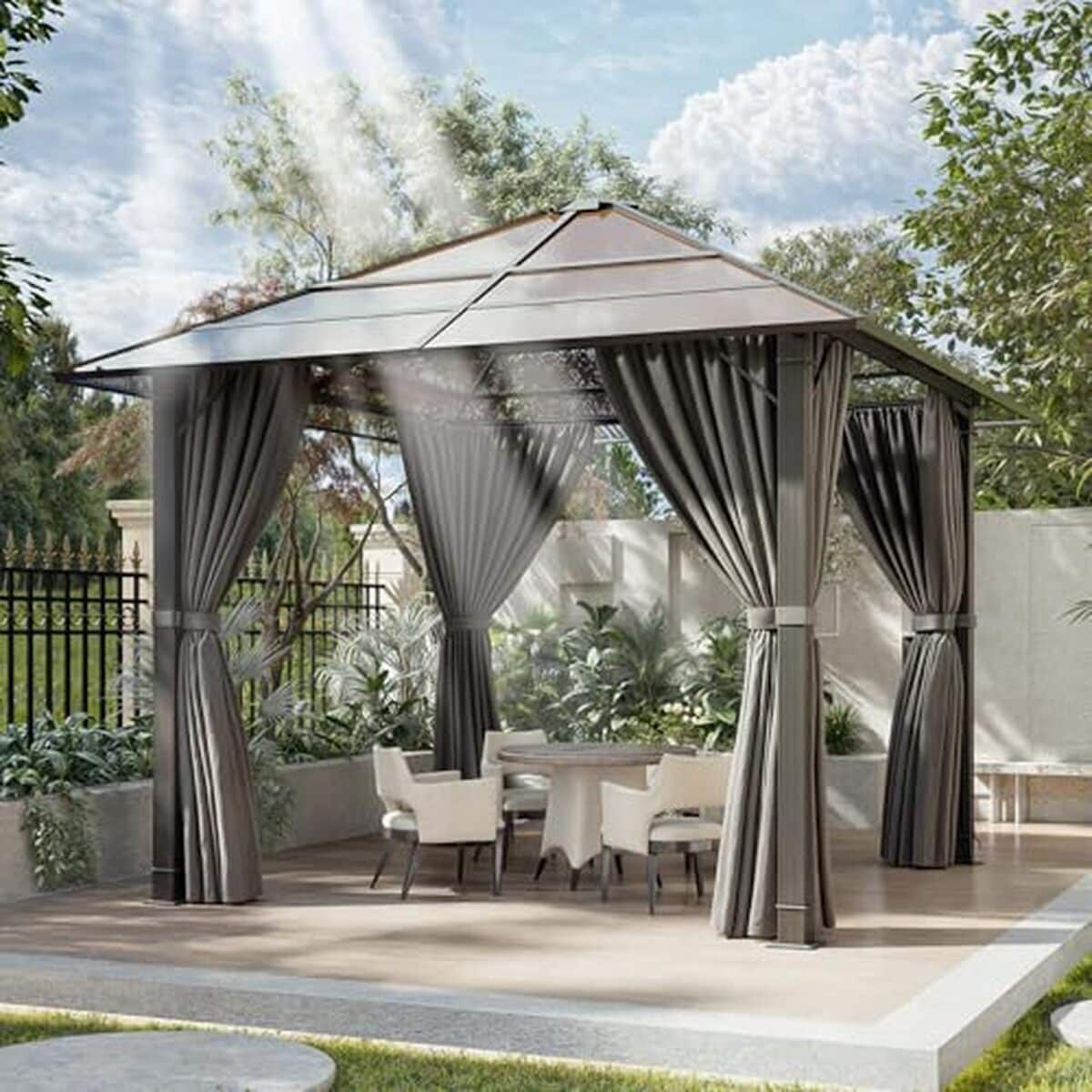 Test : tonnelle Devoko 3x3 imperméable et stable pour jardin