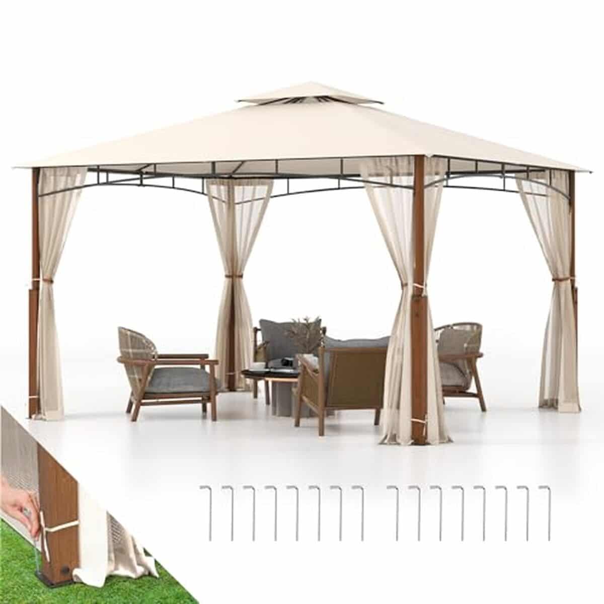 Test : tonnelle Relax4Life avec moustiquaires pour jardin