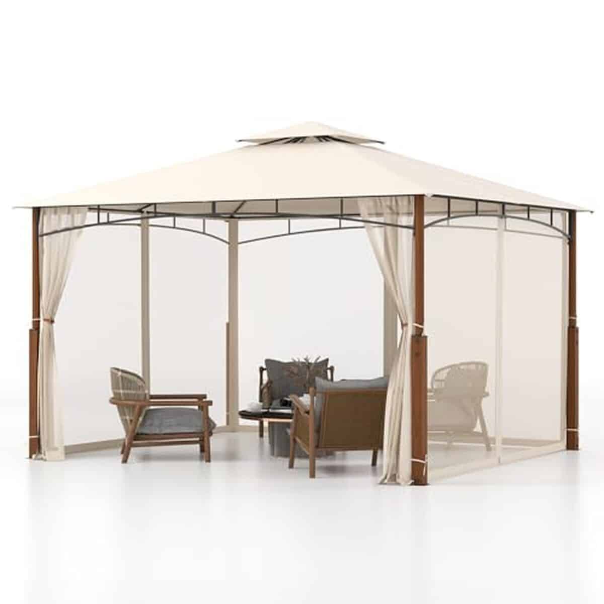 Test : tonnelle de jardin Costway avec moustiquaire 360x300 cm